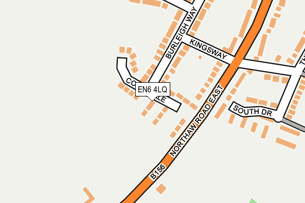 EN6 4LQ map - OS OpenMap – Local (Ordnance Survey)