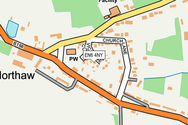 EN6 4NY map - OS OpenMap – Local (Ordnance Survey)