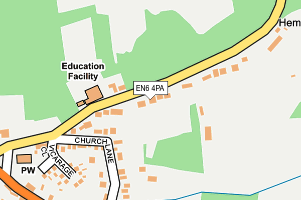 EN6 4PA map - OS OpenMap – Local (Ordnance Survey)