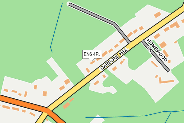 EN6 4PJ map - OS OpenMap – Local (Ordnance Survey)