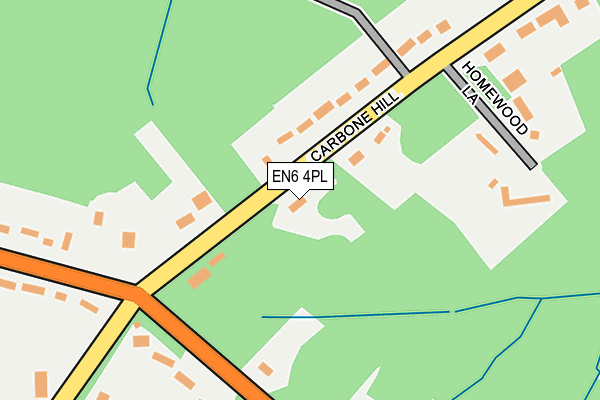 EN6 4PL map - OS OpenMap – Local (Ordnance Survey)