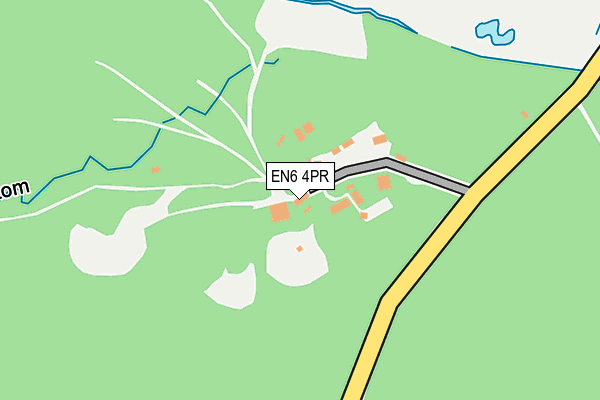 EN6 4PR map - OS OpenMap – Local (Ordnance Survey)