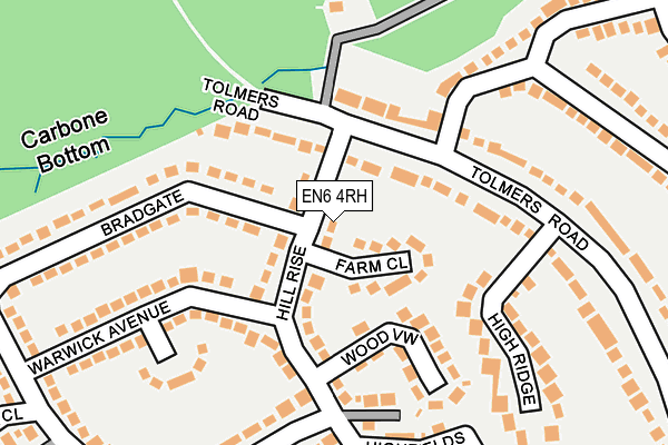 EN6 4RH map - OS OpenMap – Local (Ordnance Survey)
