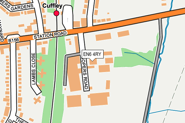 EN6 4RY map - OS OpenMap – Local (Ordnance Survey)