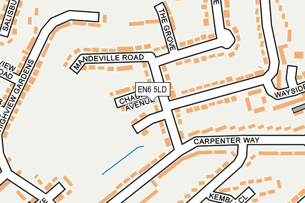 EN6 5LD map - OS OpenMap – Local (Ordnance Survey)
