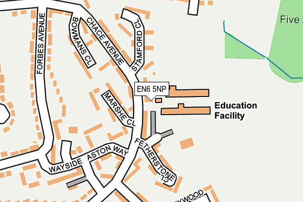 EN6 5NP map - OS OpenMap – Local (Ordnance Survey)