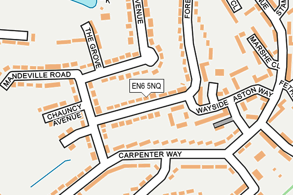 EN6 5NQ map - OS OpenMap – Local (Ordnance Survey)