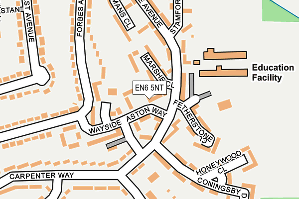 EN6 5NT map - OS OpenMap – Local (Ordnance Survey)