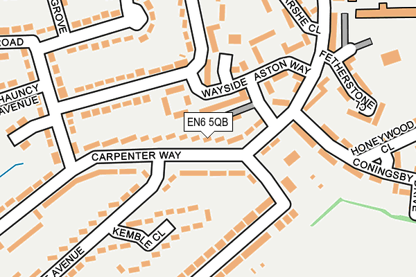 EN6 5QB map - OS OpenMap – Local (Ordnance Survey)