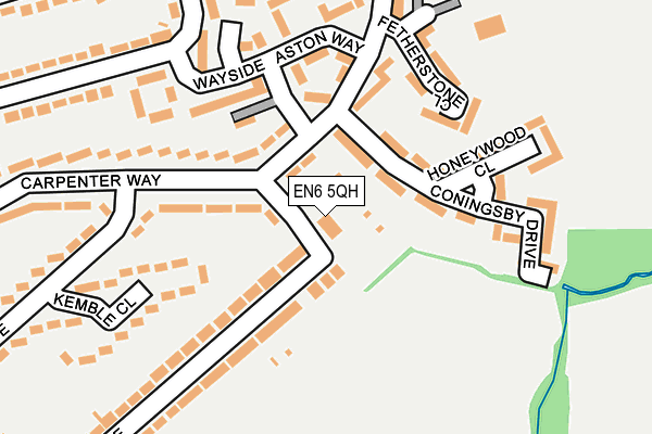 EN6 5QH map - OS OpenMap – Local (Ordnance Survey)