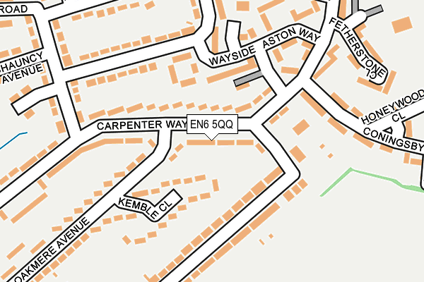 EN6 5QQ map - OS OpenMap – Local (Ordnance Survey)