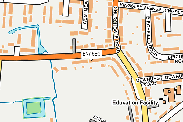 EN7 5EG map - OS OpenMap – Local (Ordnance Survey)