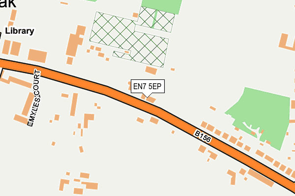 EN7 5EP map - OS OpenMap – Local (Ordnance Survey)