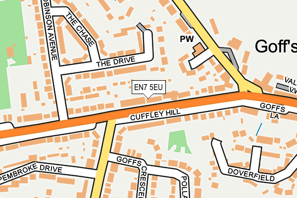 EN7 5EU map - OS OpenMap – Local (Ordnance Survey)