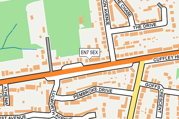 EN7 5EX map - OS OpenMap – Local (Ordnance Survey)