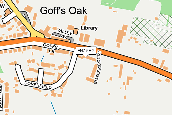 EN7 5HG map - OS OpenMap – Local (Ordnance Survey)