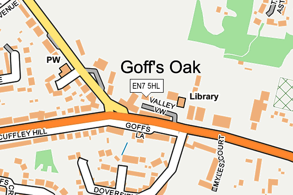 EN7 5HL map - OS OpenMap – Local (Ordnance Survey)