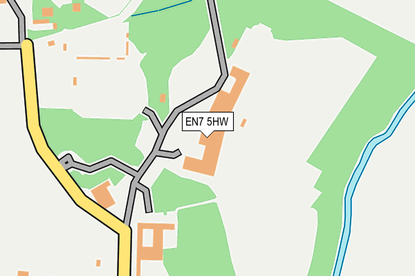 EN7 5HW map - OS OpenMap – Local (Ordnance Survey)