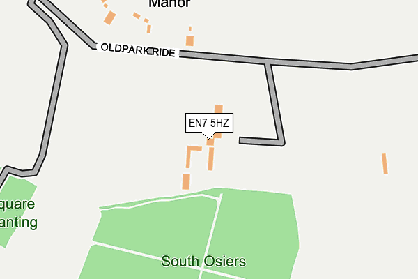 EN7 5HZ map - OS OpenMap – Local (Ordnance Survey)