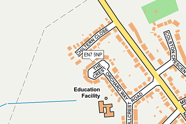 EN7 5NP map - OS OpenMap – Local (Ordnance Survey)