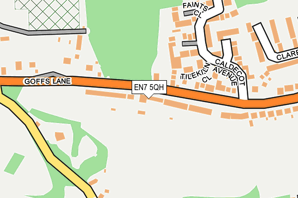 EN7 5QH map - OS OpenMap – Local (Ordnance Survey)