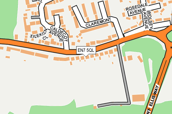 EN7 5QL map - OS OpenMap – Local (Ordnance Survey)