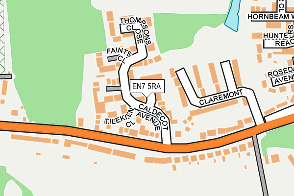 Map of THEBE GYNAE CARE LTD at local scale