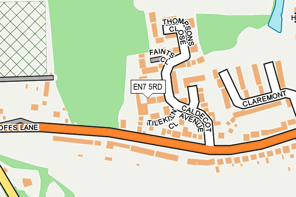 EN7 5RD map - OS OpenMap – Local (Ordnance Survey)