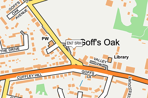 EN7 5RH map - OS OpenMap – Local (Ordnance Survey)