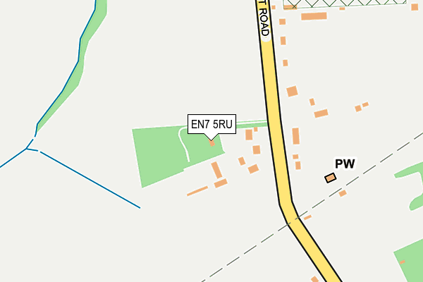 EN7 5RU map - OS OpenMap – Local (Ordnance Survey)