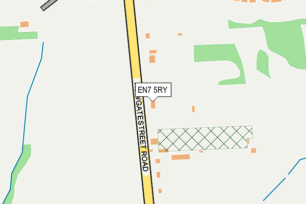 EN7 5RY map - OS OpenMap – Local (Ordnance Survey)