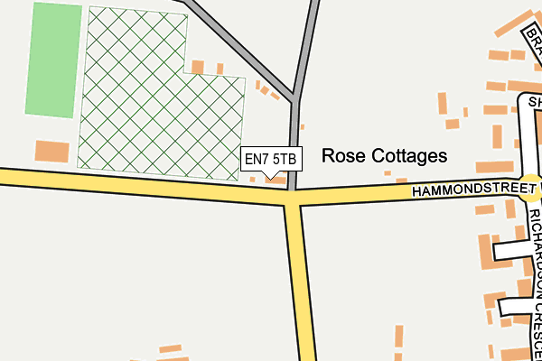 EN7 5TB map - OS OpenMap – Local (Ordnance Survey)