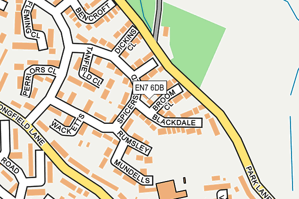 EN7 6DB map - OS OpenMap – Local (Ordnance Survey)