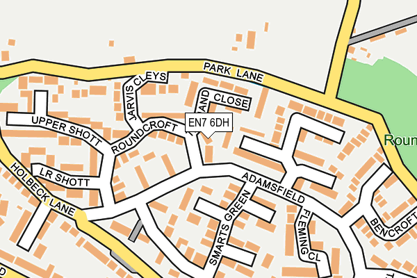 EN7 6DH map - OS OpenMap – Local (Ordnance Survey)