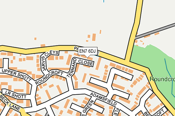 EN7 6DJ map - OS OpenMap – Local (Ordnance Survey)