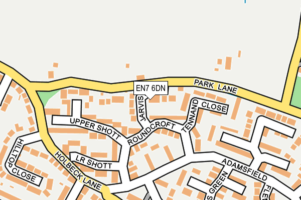 EN7 6DN map - OS OpenMap – Local (Ordnance Survey)