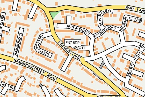 EN7 6DP map - OS OpenMap – Local (Ordnance Survey)