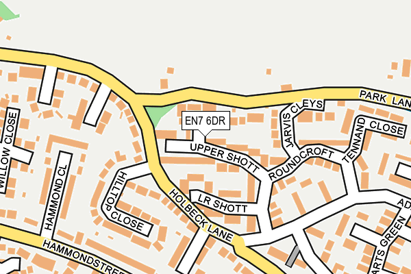 EN7 6DR map - OS OpenMap – Local (Ordnance Survey)