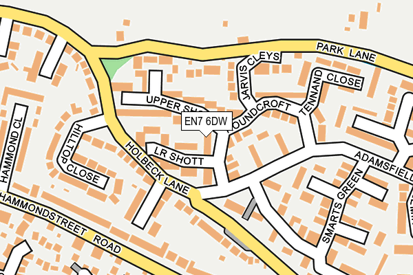 EN7 6DW map - OS OpenMap – Local (Ordnance Survey)