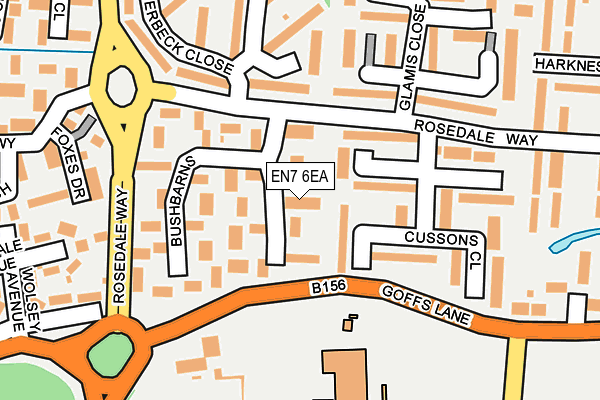 EN7 6EA map - OS OpenMap – Local (Ordnance Survey)