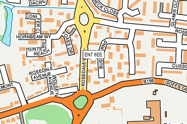 EN7 6EE map - OS OpenMap – Local (Ordnance Survey)