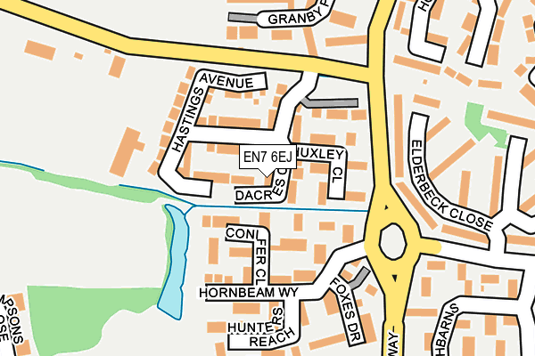 EN7 6EJ map - OS OpenMap – Local (Ordnance Survey)