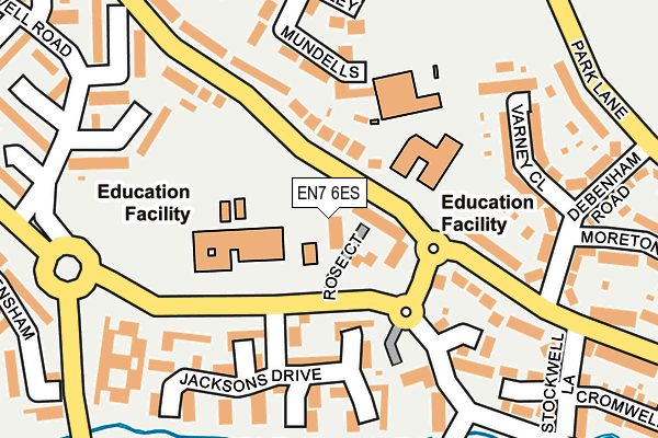 EN7 6ES map - OS OpenMap – Local (Ordnance Survey)
