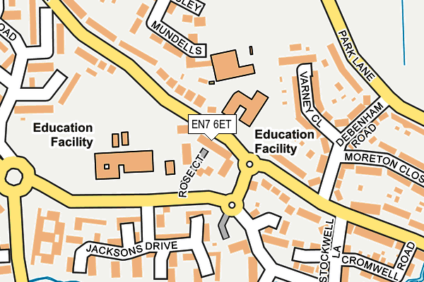 EN7 6ET map - OS OpenMap – Local (Ordnance Survey)