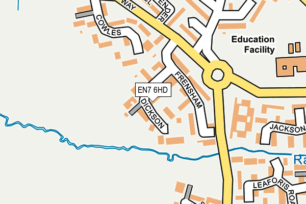 EN7 6HD map - OS OpenMap – Local (Ordnance Survey)