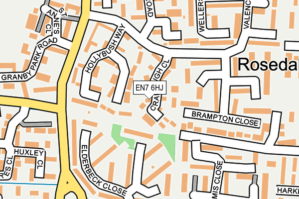 EN7 6HJ map - OS OpenMap – Local (Ordnance Survey)
