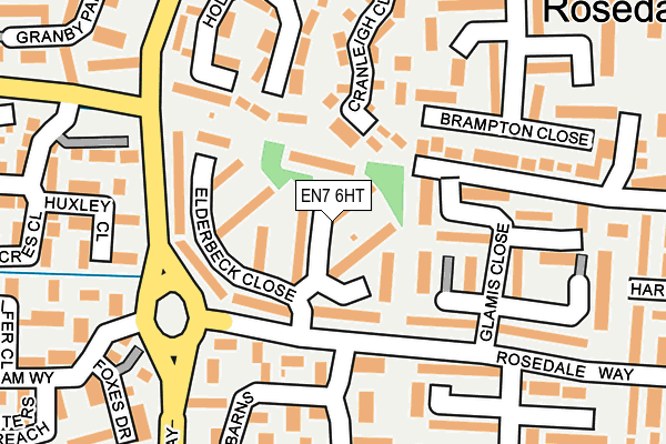 EN7 6HT map - OS OpenMap – Local (Ordnance Survey)