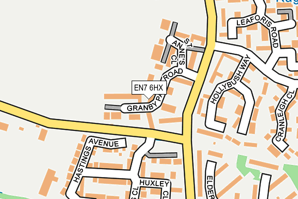 EN7 6HX map - OS OpenMap – Local (Ordnance Survey)