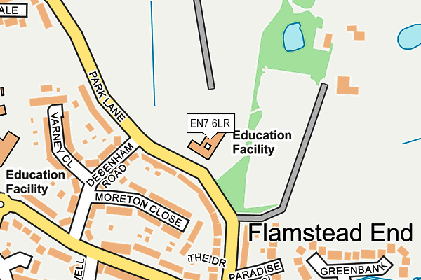 EN7 6LR map - OS OpenMap – Local (Ordnance Survey)