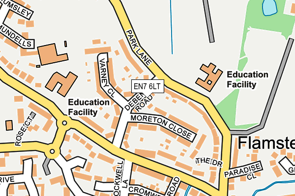 EN7 6LT map - OS OpenMap – Local (Ordnance Survey)